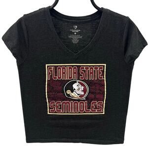 Colosseum Women's SM Florida State University Seminoles Grey Graphic T-shirt